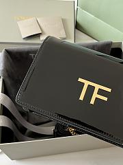 kitlife Tom Ford 2way black shiny leather bag - 16x10x4 cm  - 4