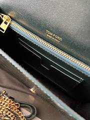 kitlife Tom Ford 2way green shiny leather bag - 16x10x4 cm  - 3