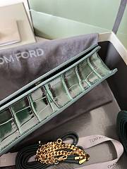 kitlife Tom Ford 2way green shiny leather bag - 16x10x4 cm  - 2