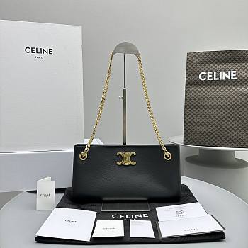 kitlife celine newspaper chain bag black - 31x16x6cm