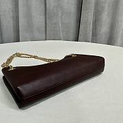 kitlife celine newspaper chain bag brown - 31x16x6cm - 6