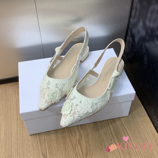 kitlife J‘Adior Slingback Pump White - 1