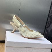 kitlife J‘Adior Slingback  White Pump 6.5 cm - 4