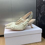 kitlife J‘Adior Slingback  White Pump 6.5 cm - 2