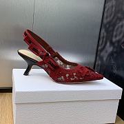 kitlife J‘Adior Slingback Pump red 6.5cm - 4