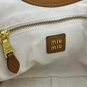 Kitlife MiuMiu hobo logo tote bag brown - 12x22x23 cm - 6