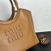 Kitlife MiuMiu hobo logo tote bag brown - 12x22x23 cm - 3