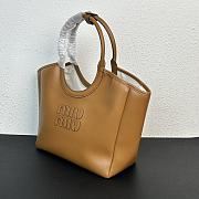 Kitlife MiuMiu hobo logo tote bag brown - 12x28x26 cm - 4