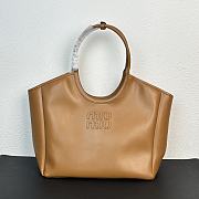 Kitlife MiuMiu hobo logo tote bag brown - 18x38x38 cm - 1