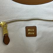 Kitlife MiuMiu hobo logo tote bag brown - 18x38x38 cm - 5