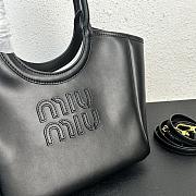 Kitlife MiuMiu hobo logo tote bag black - 12x22x23 cm - 5