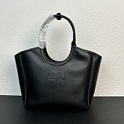 Kitlife MiuMiu hobo logo tote bag black - 12x28x26 cm - 1