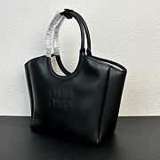 Kitlife MiuMiu hobo logo tote bag black - 12x28x26 cm - 2