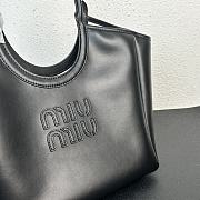 Kitlife MiuMiu hobo logo tote bag black - 12x28x26 cm - 4