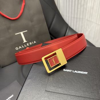 kitlife Saint Laurent belt red - 3cm