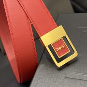 kitlife Saint Laurent belt red - 3cm - 6