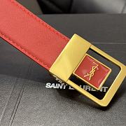 kitlife Saint Laurent belt red - 3cm - 2