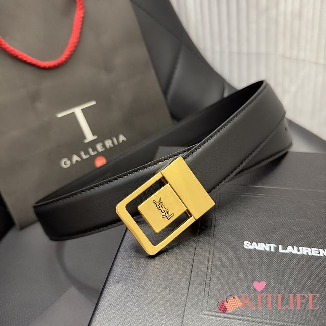 kitlife Saint Laurent belt Black - 3cm - 1