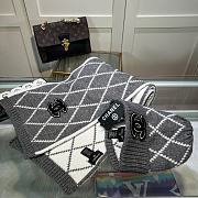 Chanel Knit Hat & Scarf Set Gray 01 - 3