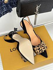 Kitlife LV Blossom Slingback Pump Black - 9.5 cm heels - 4