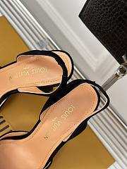 Kitlife LV Blossom Slingback Pump Black - 9.5 cm heels - 2