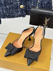 Kitlife LV Blossom Slingback Pump Black - 9.5 cm heels - 01 - 1