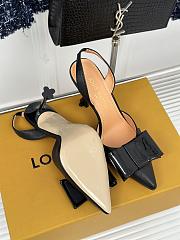 Kitlife LV Blossom Slingback Pump Black - 9.5 cm heels - 01 - 6