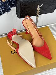 kitlife LV Blossom Slingback Pump Red heels 7.5 cm - 6