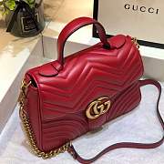 kitlife Gucci GG Marmont top handle bag red - 27 x 19 x 8 cm - 5