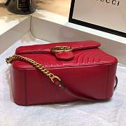 kitlife Gucci GG Marmont top handle bag red - 27 x 19 x 8 cm - 6