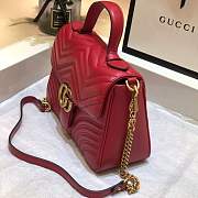 kitlife Gucci GG Marmont top handle bag red - 27 x 19 x 8 cm - 4