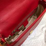 kitlife Gucci GG Marmont top handle bag red - 27 x 19 x 8 cm - 2