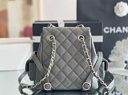 Kitlife Chanel backpack Duma gray - 21.5x19.5x12 cm - 5