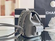 Kitlife Chanel backpack Duma gray - 21.5x19.5x12 cm - 4