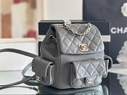Kitlife Chanel backpack Duma gray - 21.5x19.5x12 cm - 2