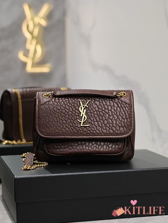 Kitlife YSL niki brown bag - 22x16.5x12 cm - 1