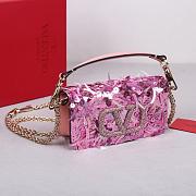 Kitlife Valentiano Garavani loco 3D Vlogo pink bag - 19x10.5x5 cm - 6