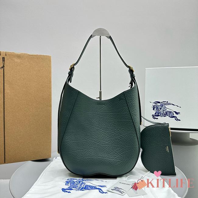 Kitlife burberry chess shoulder green bag - 30x33x9 cm - 1