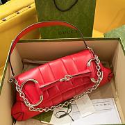 Kitlife GUCCI Horsebit chain shoulder bag red - 38x15x16 cm - 1