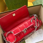 Kitlife GUCCI Horsebit chain shoulder bag red - 38x15x16 cm - 3