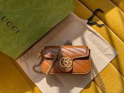 Kitlife Gucci Marmont mini brown bag  –16.5x10.2x5.1cm - 1
