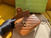 Kitlife Gucci Marmont mini brown bag  –16.5x10.2x5.1cm - 4