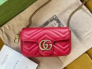 Kitlife Gucci Marmont mini red bag –16.5x10.2x5.1cm - 1