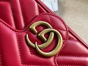 Kitlife Gucci Marmont mini red bag –16.5x10.2x5.1cm - 2