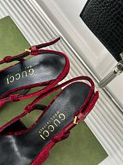 Kitlife gucci slingback pumps red hight heel 4cm - 4