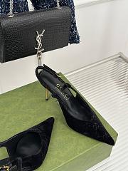Kitlife gucci slingback pumps black hight heel 4cm - 5