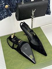 Kitlife gucci slingback pumps black hight heel 4cm - 3