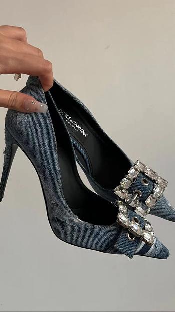 Kitlife Dolce & Gabbana heels denim - 105 mm