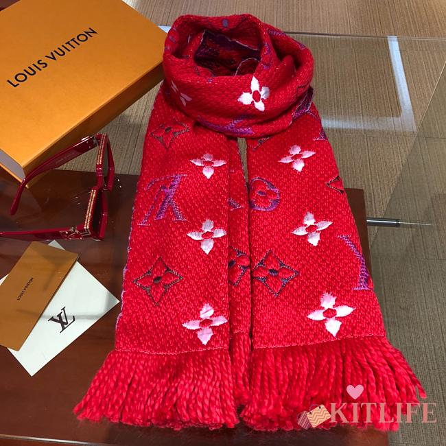 Kitlife Louis Vuitton scart Red - 30x175 cm - 1