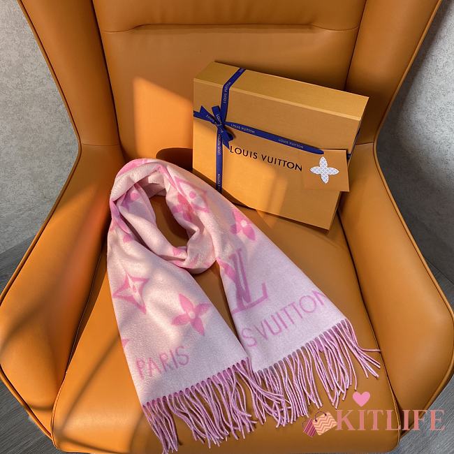 Kitlife Louis Vuitton scart Pink - 191x46 cm - 1